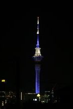 skytower at night