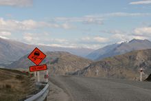 Straße zum Coronet Peak