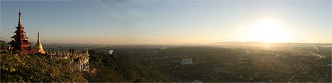 View from Mandalay Hill