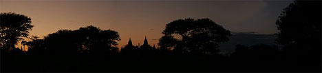 Sunset over Bagan