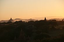 Sunset over Bagan