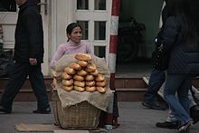 Baguette am Straßenrand