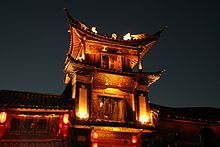 Lijiang bei Nacht