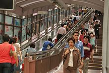 Rolltreppe zu den Midlevels