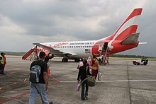 Airasia 5704 von Johor Bahru nach Kutching